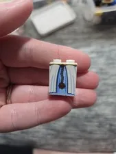 LEGO - Minifig Slope, Layered Dress with Medium Blue Skirt and Gold Belt Pattern