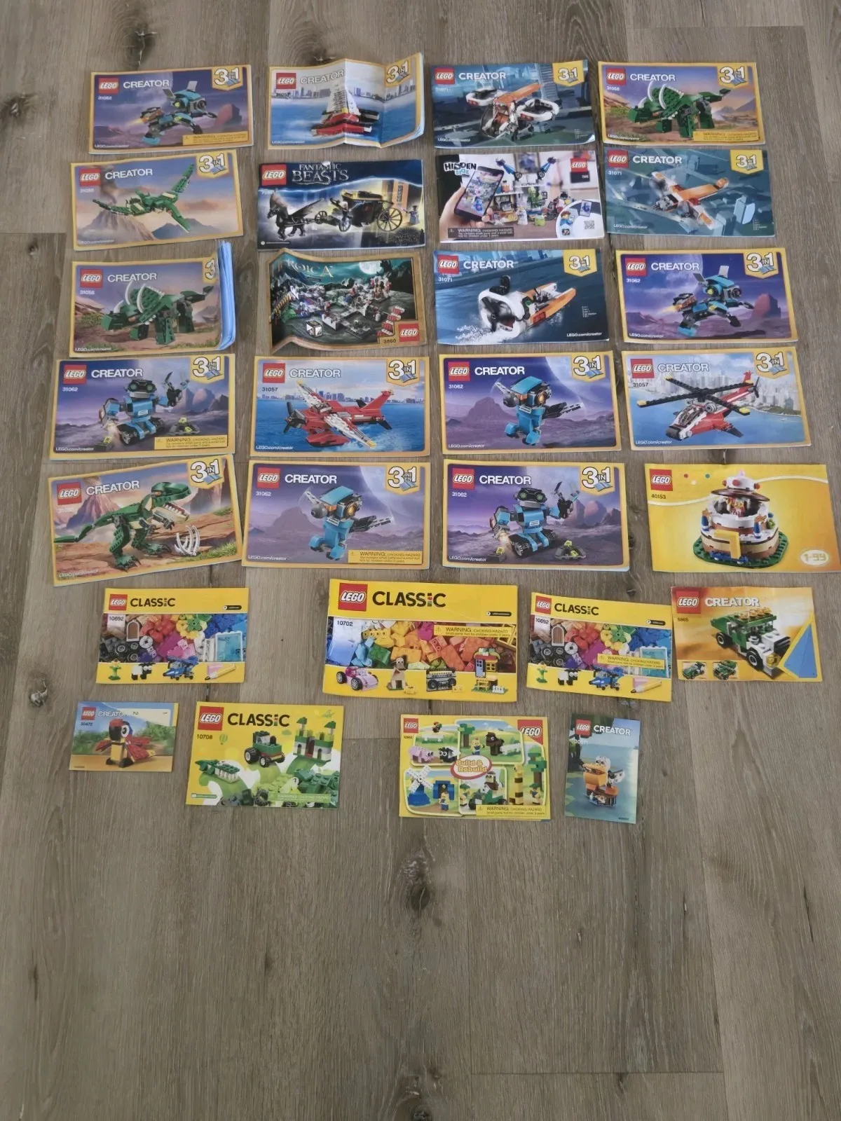 LEGO Lot 28+ Instruction Manuals -No Bricks Included- Booklets Only Creator,