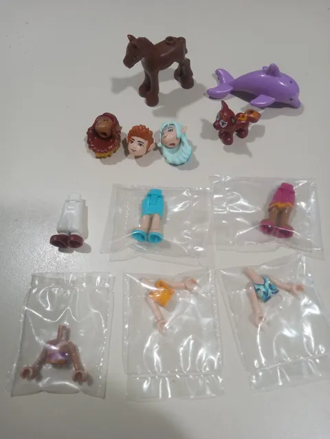 Lot Of Lego Friends Minifigure Pieces And Animals