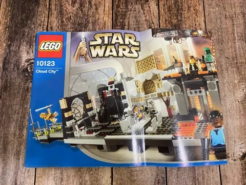 Vintage Lego Star Wars : CLOUD CITY #10123 - 2004 (Manual Book Only) Rare