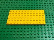 1990s LEGO Yellow Plate 6 x 12- Part# onl- Pirates Train 6258 6595 4552 #3028