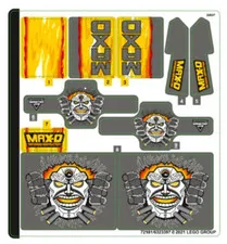 LEGO STICKER SHEET 42119 MONSTER JAM MAX-D from set New