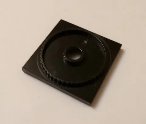 Lego x1 Black 4x4 Locking Turntable Square Base, 61485 (028-221)