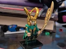Custom Printed Loki Minifigure Gold 