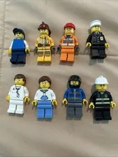 LEGO City Town Mini Figure Lot (8)