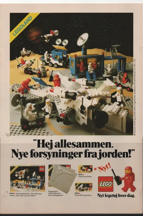 LEGO ADVERTISING INSERTS #  1-1623 # SPACE # 1981 #