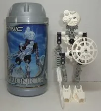 LEGO TECHNIC BIONICLE KOPAKA 8536 COMPLETE FIGURE TOA MATA WITH CANISTER