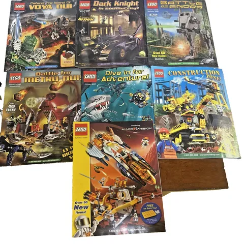 Lot 7 LEGO Shop at Home Catalogs 2005-2007 Batman Star Wars Bionicle