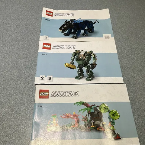 LEGO Avatar 75571 Instruction COMPLETE SET OF 3 Manual Booklet FREE SH