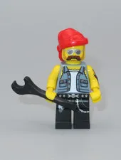 LEGO NEW Motorcycle Mechanic no package minifigure series 10 Collectible