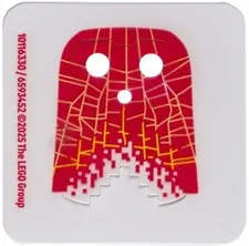 Lego NEW Trans-Clear MINIFIG Plastic CAPE Stepped Edge Pixelated Spider-Man sp5