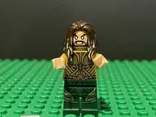 Lego Aquaman Dark Brown Long Hair DC Super Heroes Justice League 76085 sh0429