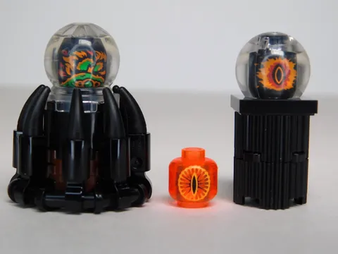 LEGO Lord of The Rings ALL 3 Palantirs Heads w/Builds ONLY! 11377, 10333, 79005