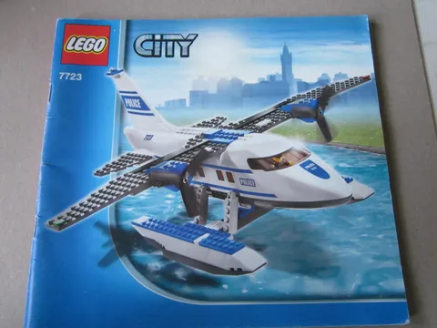 Lego City Building Instructions Instruction 7723 Seaplane Police Seaplane