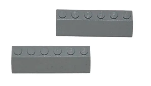 2 Lego® TRAIN Railway 9V RC Roof 6x2 GREY STANDARD