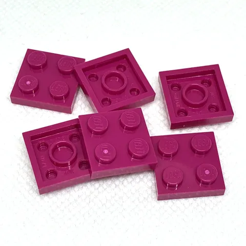 LEGO Parts - Magenta Plate 2 x 2 - No 3022 - QTY 6