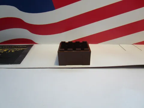 Lego CITY ANYTHING (1) REDDISH BROWN BOX,CONTAINER,STORAGE