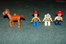 4 Disney Lego Duplo Toy Story Buzz Lightyear Woody Jessie Bullseye Bulls Eye 