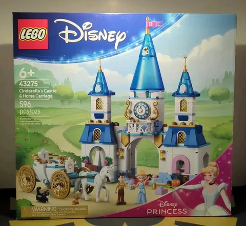 LEGO Disney Princess: Cinderella's Castle & Horse Carriage (43275) New/Sealed 