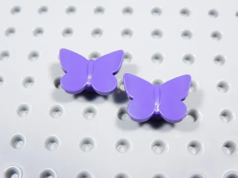 LEGO Lot of 2 Dark Purple Butterflies Butterfly Animal Bug Minifig BT
