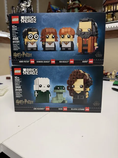 Lego Harry Potter Brickheadz 40495 & 40496 New And Sealed