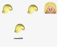 3 Lego Thor Minifigure BLONDE HAIR - DC Minifig Light Yellow HAIR New LOT Parts