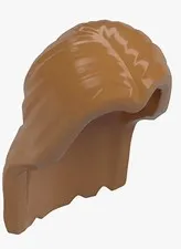 New LEGO Minifigure Hair Medium Nougat Long Parted in Center Woman Man lt brown