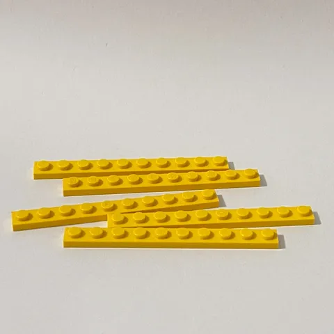 Lego 4477 Yellow Replacement Add-on Pieces Parts Lot of 5