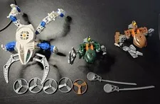 LEGO Bionicle Rahaga & Visorak Lot W/ Extra Spinners - Pre-owned - Incomplete