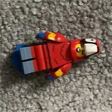 LEGO Parrot Bird Minifigure Red and Blue Figure with Helmet 1pc