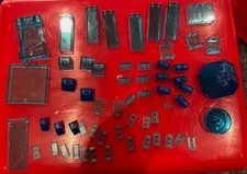 Lego Neon Blue Translucent Pieces lot