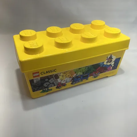 LEGO Storage Brick Case 8 Stud Large Yellow Container Plastic Bin Box EMPTY