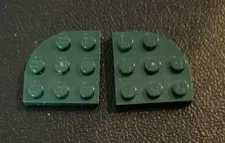Lego 30357 Dark Green Replacement Parts Pieces Lot of 2
