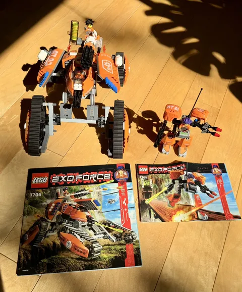 LEGO Exo Force 7706 + 7708 Lot 100% Complete w/ Mini Figs+ Instructions No Boxes