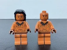 LEGO Indiana Jones Minifigure Lot - Ugha Warriors X2 USED See pictures B