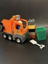 LEGO Duplo Garbage Man Truck Recycling Set 100% Complete