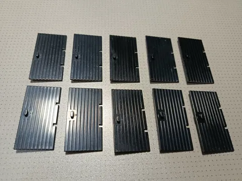Vintage Lego Town 10 x Black Train Castle Barn Doors Joblot Bundle.