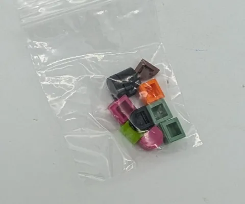 LEGO 1x1 curve (9 pieces) various color Brick lot