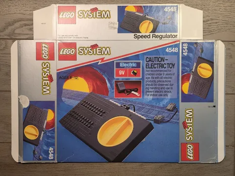 Vintage LEGO 9V Train 4548 Speed Regulator BOX ONLY