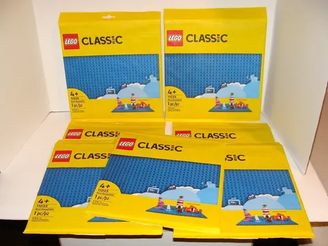 LEGO CLASSIC BLUE BASEPLATE 11025 SET OF 7 NEW IN PACKAGES