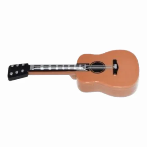 LEGO Minifigure Utensil Musical Instrument, Guitar Acoustic