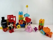 LEGO DUPLO Mickey And Minnie Birthday Parade Train Set 10597 99% Complete 28p