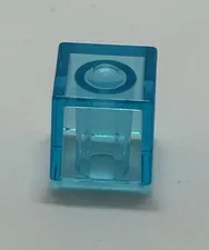 Lego 19729 Transparent light-blue Tesseract or minifigure head modified cube