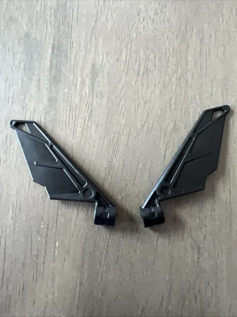 LEGO 61800 Black Bionicle Wing Small / Tail with Axle Hole Two Pieces