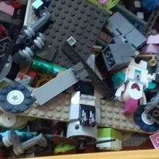 LEGO Friends Multicolor Bulk Lot Mixed Bricks/Pieces/Parts In Box 3 Pounds