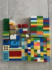 Lego Duplo Bricks misc Lot 130+  - Bob the builder - windows - ramp 