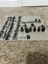 LEGO Custom Printed SWAT Police Minifigure Weapons & Gear Lot Black/Green