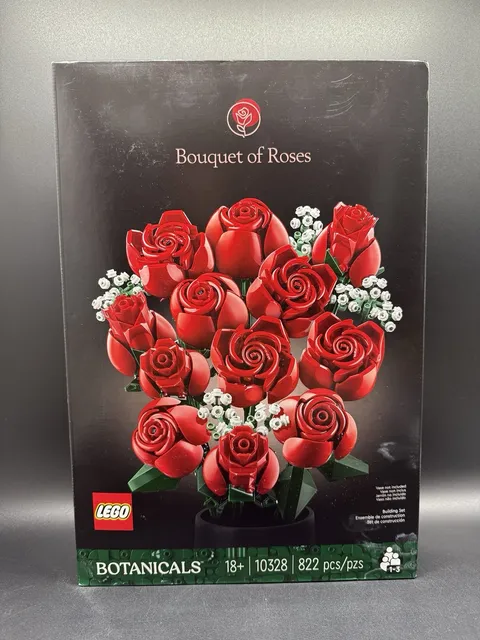 LEGO Botanicals 10328 Bouquet of Roses Building Set 822 Pieces NEW NIB