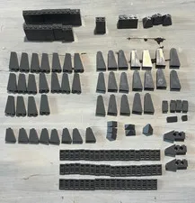 LEGO 126pc Dark Bluish Gray Slope Lot Grille Inverted 30 45 65 75 DBG