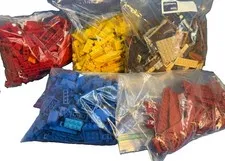 Bulk Lot Sorted By Color Legos 5.3 Lbs Bags Bricks Parts Red Yellow Blue Brown